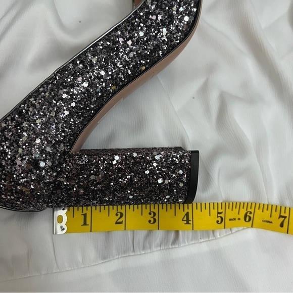 BRAND NEW J.crew silver platinum glitter high heel pumps in size 10 new in box - Picture 7 of 11